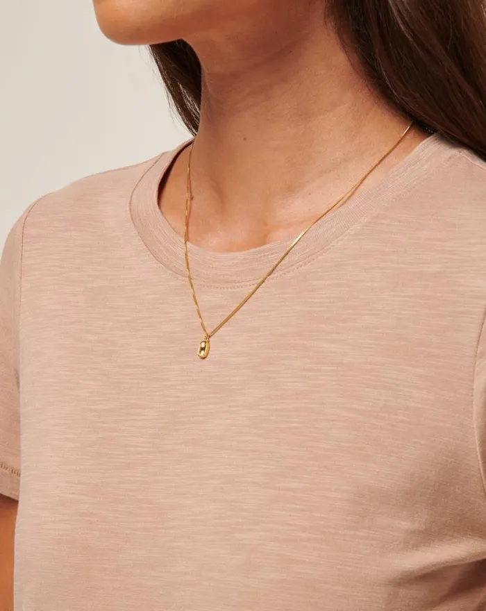 Women CLOUD JERSEY TEE Natural TravisMathew Tees