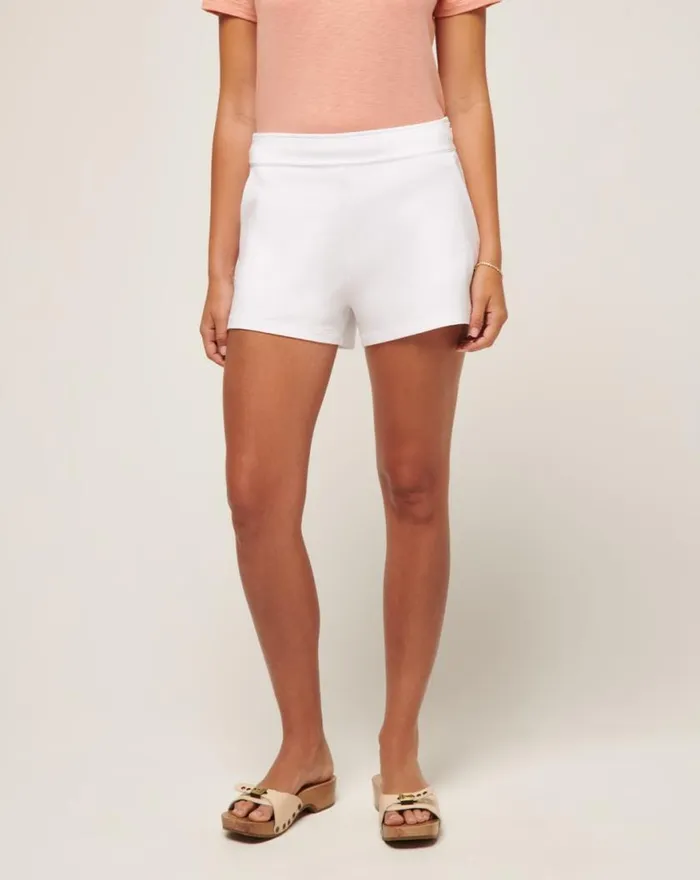 Women CLOUD TERRY SHORT White TravisMathew Shorts