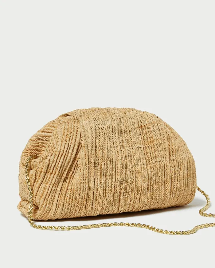 Women Clutches Loeffler Randall Bailey Natural Pleated Dome Clutch L Clutches L Accessories Women Clutches Loeffler Randall Bailey Natural Pleated Dome Clutch L Clutches L Accessories