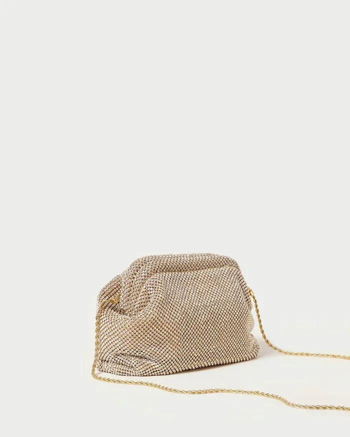 Women Clutches Loeffler Randall Doreen Gold Diamant Frame Pouch Women Clutches Loeffler Randall Doreen Gold Diamant Frame Pouch