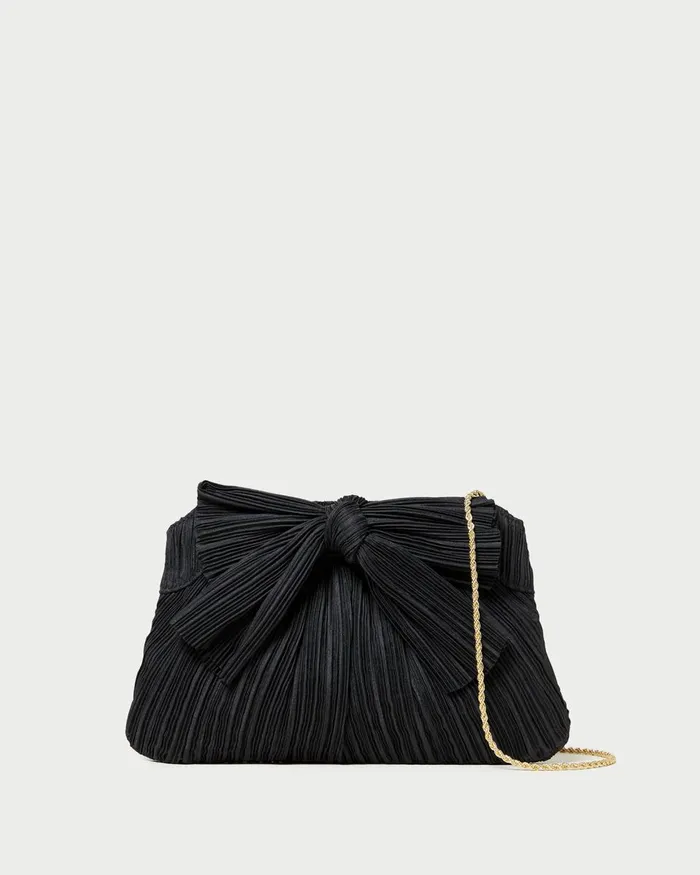 Women Clutches Loeffler Randall Rayne Black Bow Clutch I Clutches I Handbags