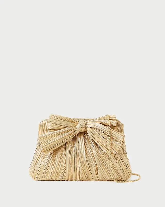 Women Clutches Loeffler Randall Rayne Platinum Bow Clutch Women Clutches Loeffler Randall Rayne Platinum Bow Clutch