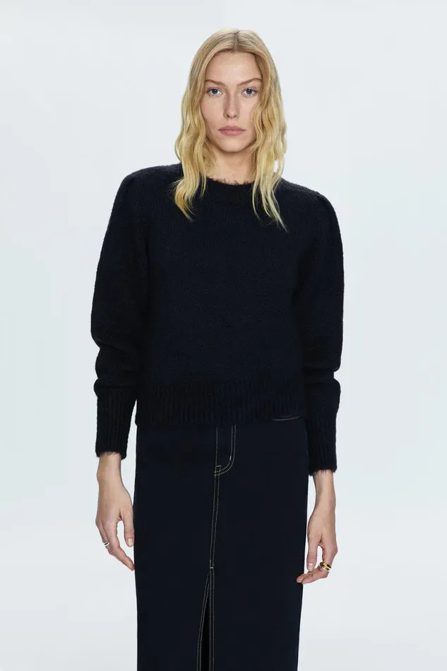 Women Colette Sweater 8211 Noir Pistola Denim Sweaters and Knits