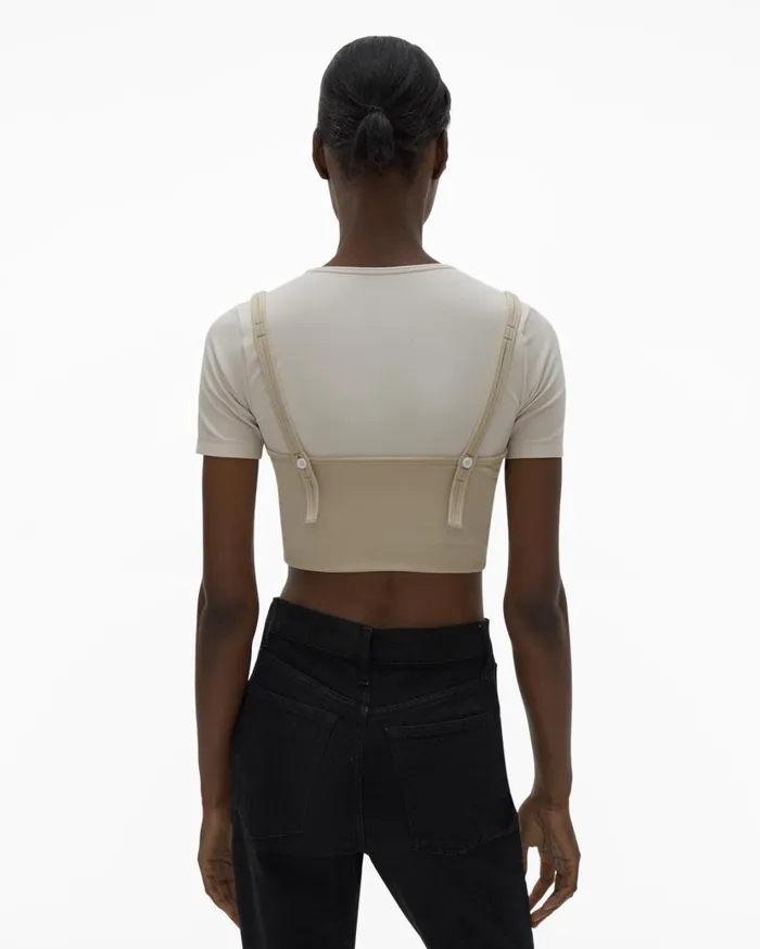 Women Colorblock Tee Muslinsandstorm Helmut Lang TShirts and Sweatshirts