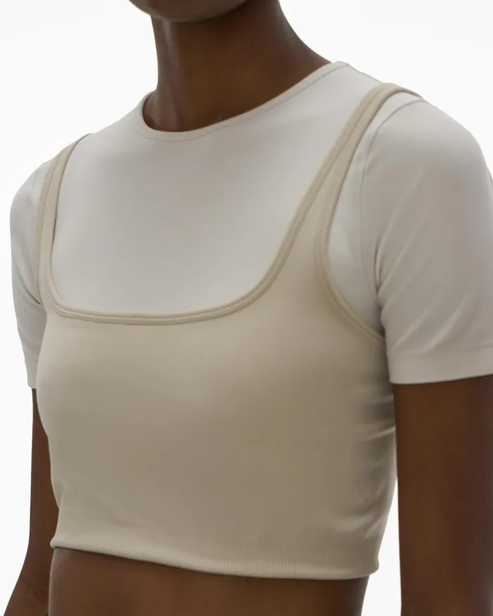 Women Colorblock Tee Muslinsandstorm Helmut Lang TShirts and Sweatshirts