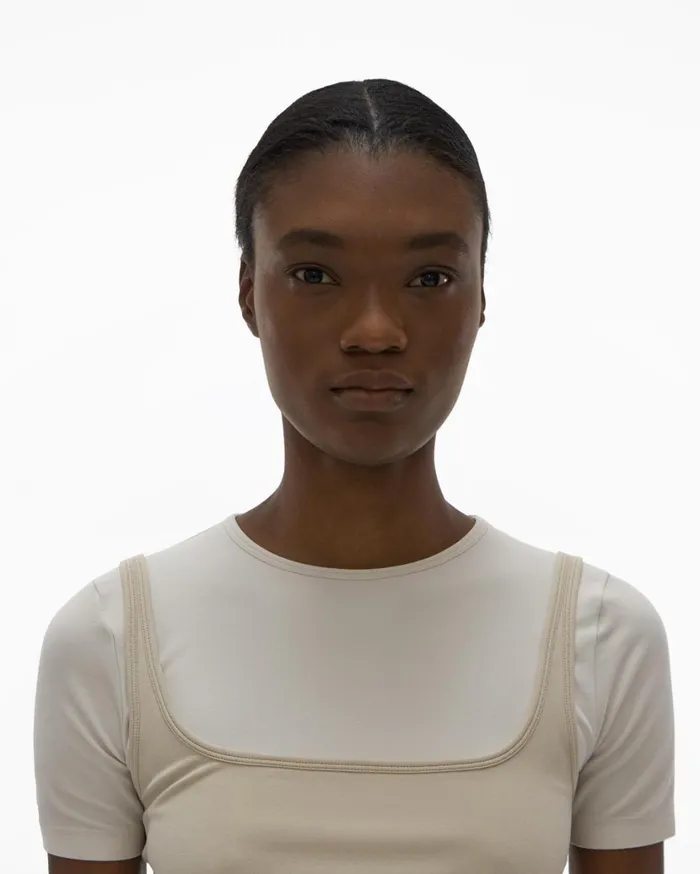 Women Colorblock Tee Muslinsandstorm Helmut Lang TShirts and Sweatshirts