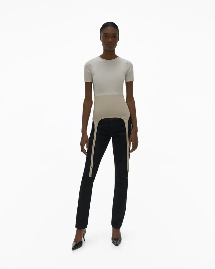 Women Colorblock Tee Muslinsandstorm Helmut Lang TShirts and Sweatshirts