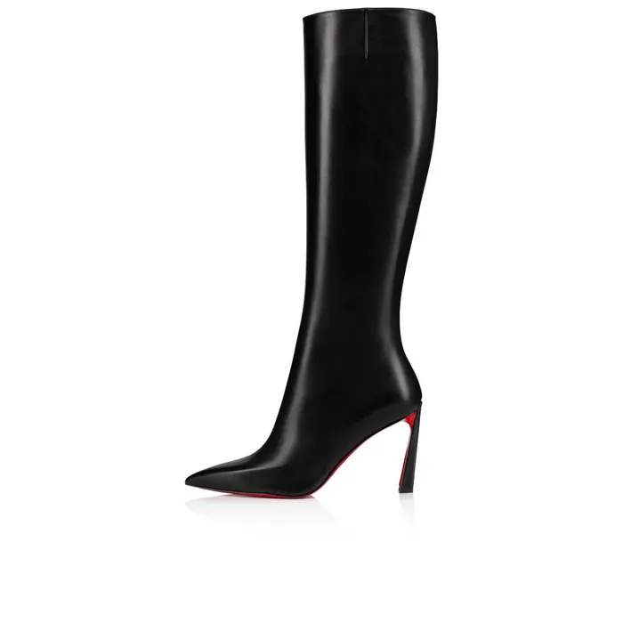 Women Condora Botta 85 Mm Boots 8211 Calf Leather 8211 Black Black Christian Louboutin Tall Boots