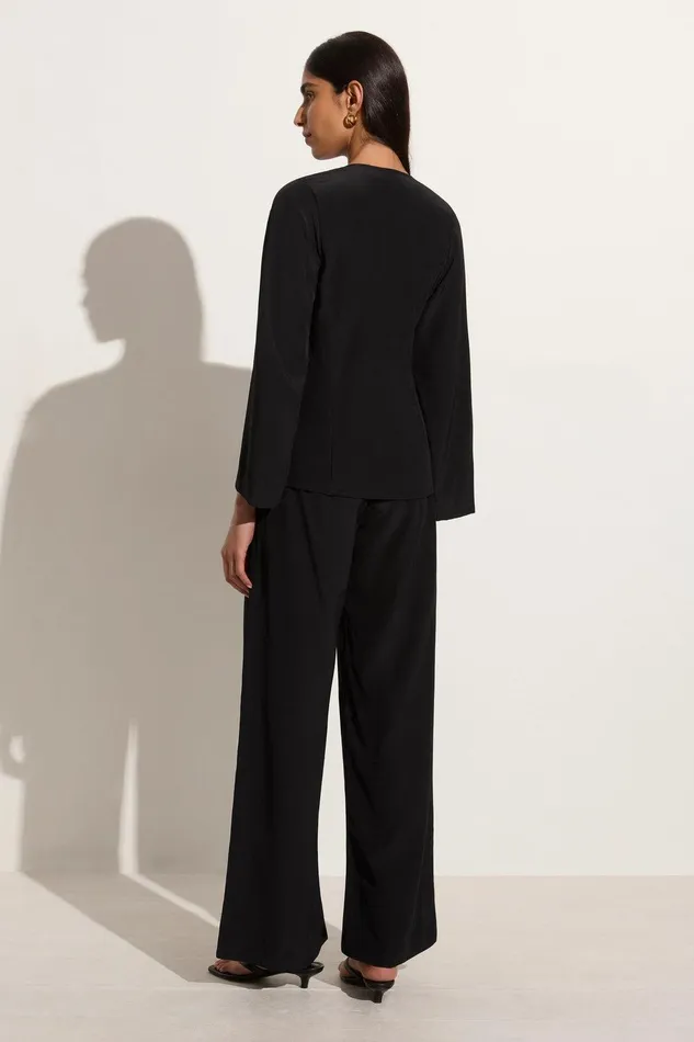 Women Conero Tie Top Black Faithfull The Brand Tops Women Conero Tie Top Black Faithfull The Brand Tops