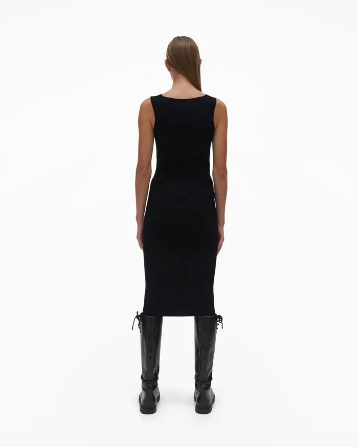 Women Contour Dress Black Helmut Lang Dresses