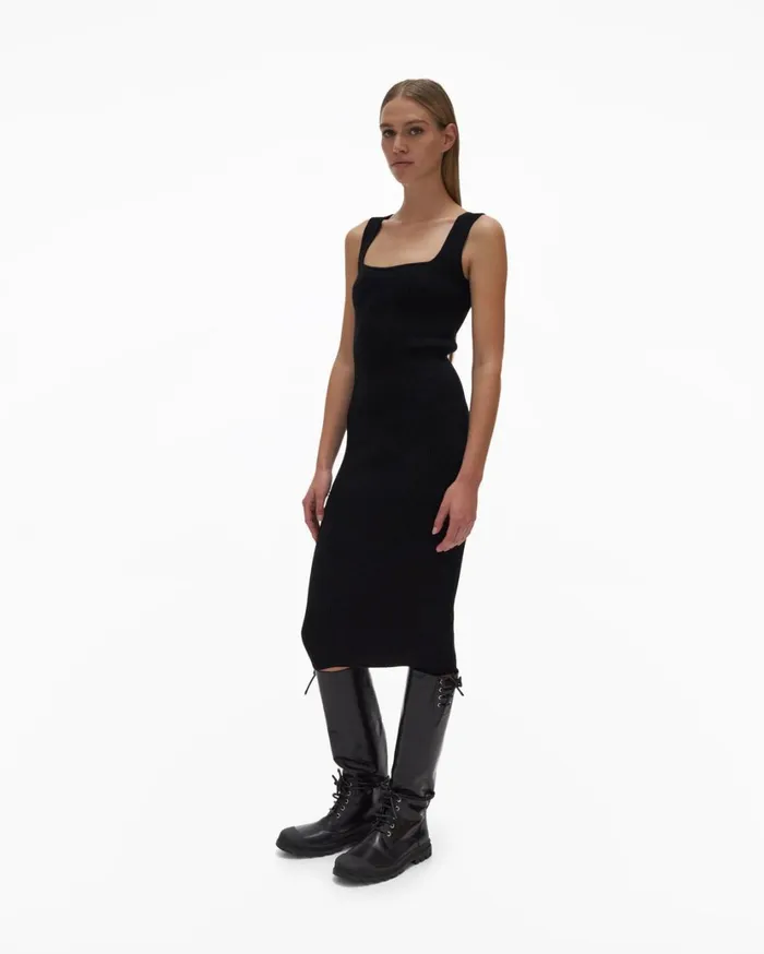 Women Contour Dress Black Helmut Lang Dresses