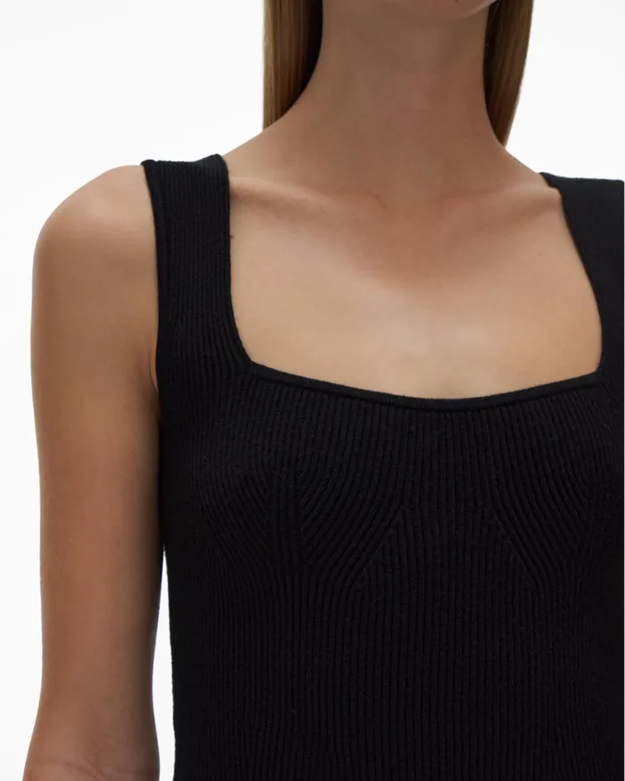 Women Contour Dress Black Helmut Lang Dresses