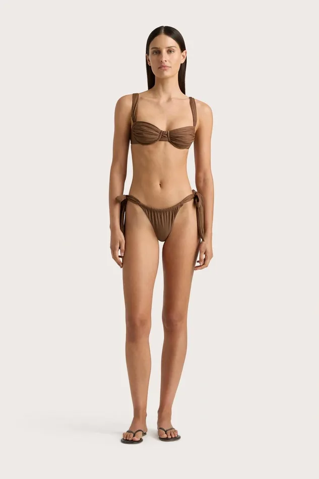 Women Costa Bikini Bottom Cocoa Faithfull The Brand Swim
