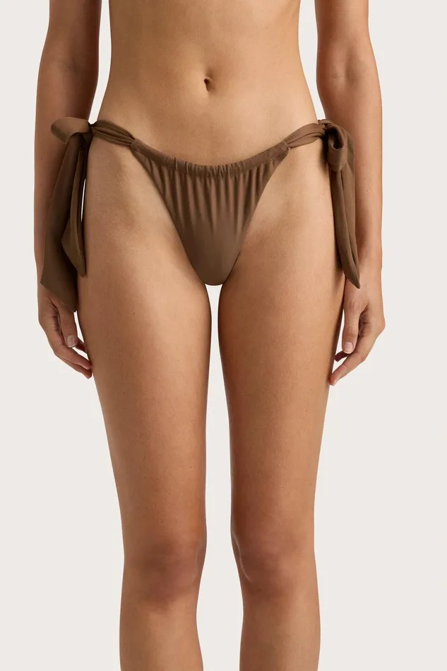 Women Costa Bikini Bottom Cocoa Faithfull The Brand Swim Women Costa Bikini Bottom Cocoa Faithfull The Brand Swim