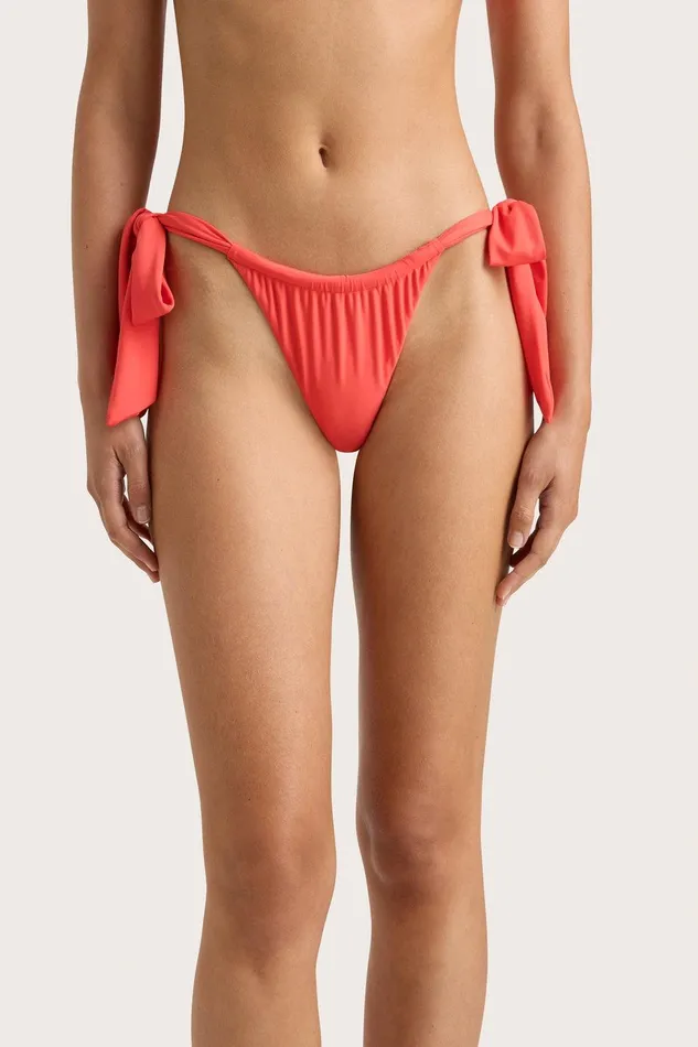 Women Costa Bikini Bottom Vermillion Faithfull The Brand Swim Women Costa Bikini Bottom Vermillion Faithfull The Brand Swim
