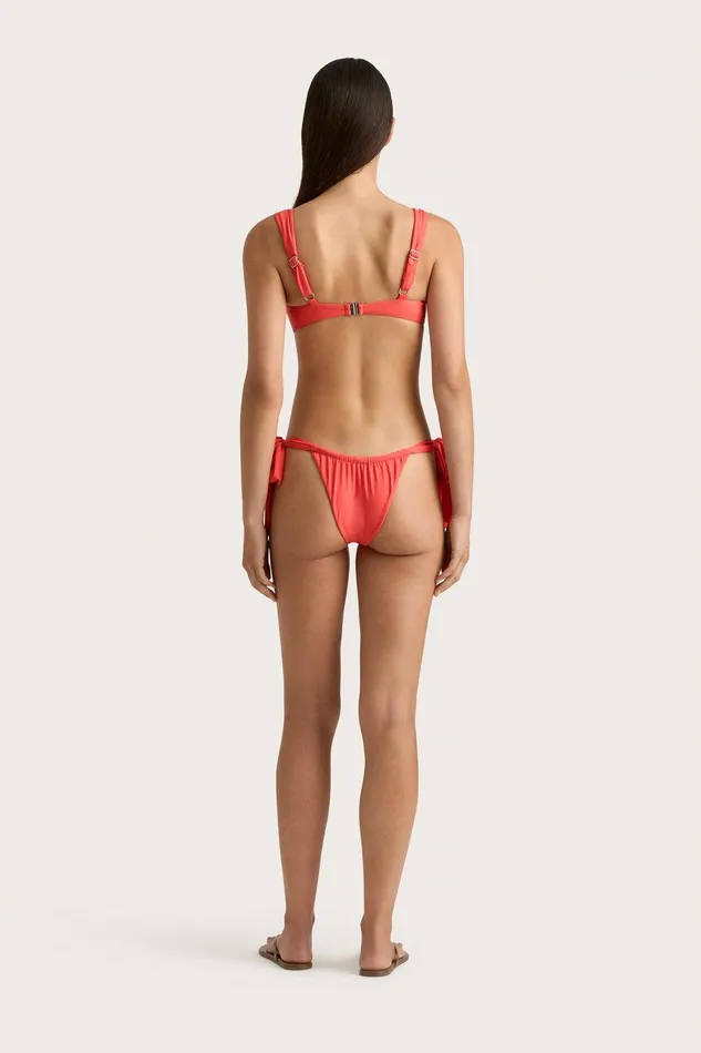 Women Costa Bikini Bottom Vermillion Faithfull The Brand Swim Women Costa Bikini Bottom Vermillion Faithfull The Brand Swim