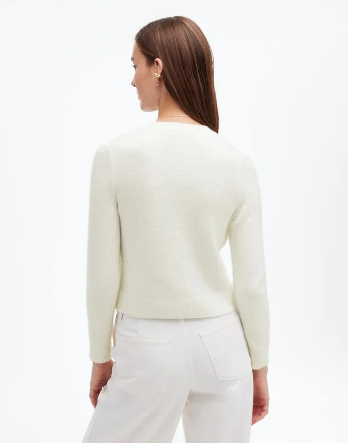 Women CottonBlend Cardigan Winter White Madewell Sweaters