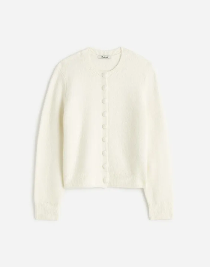 Women CottonBlend Cardigan Winter White Madewell Sweaters