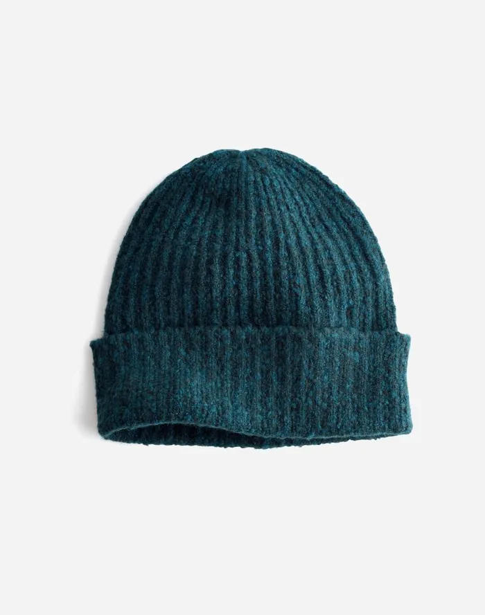 Women CottonBlend Cuffed Beanie Hthr Mineral Madewell Hats