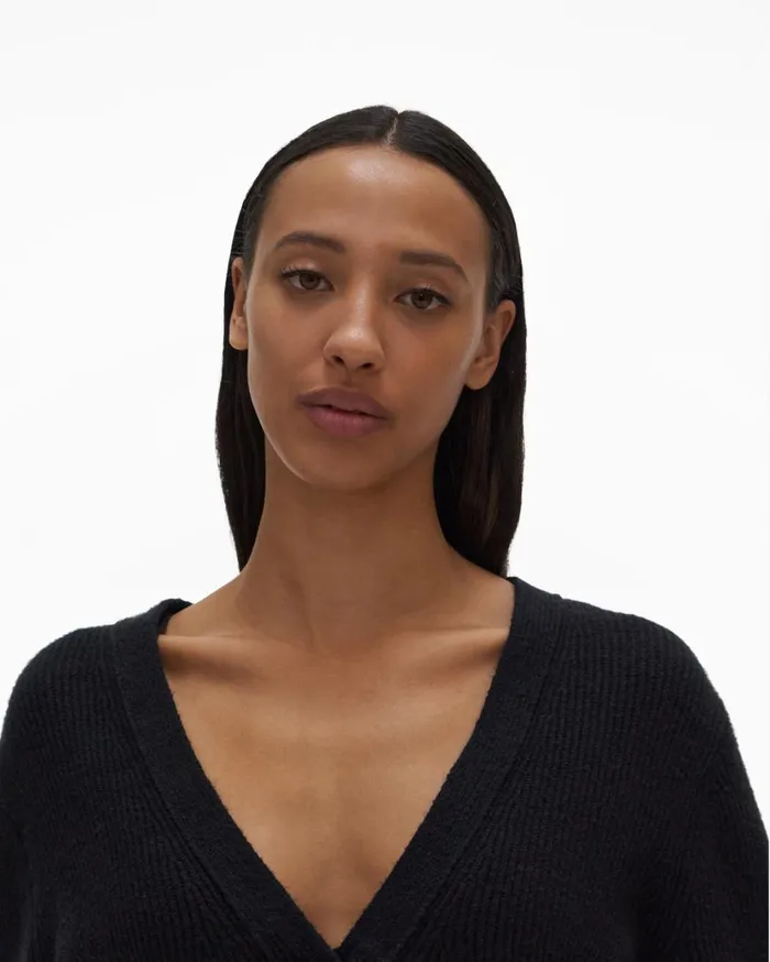 Women Cozy Cardigan Black Helmut Lang Sweaters