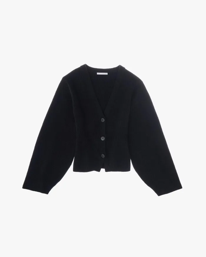Women Cozy Cardigan Black Helmut Lang Sweaters