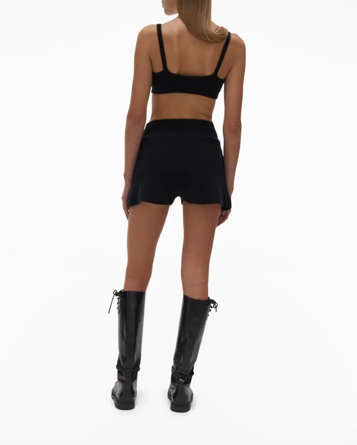 Women Cozy Short Black Helmut Lang Shorts