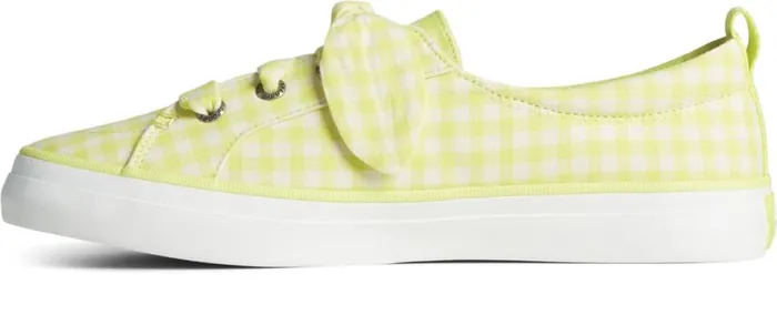 Women Crest Vibe Gingham Sneaker Lime Sperry Sneakers Women Crest Vibe Gingham Sneaker Lime Sperry Sneakers