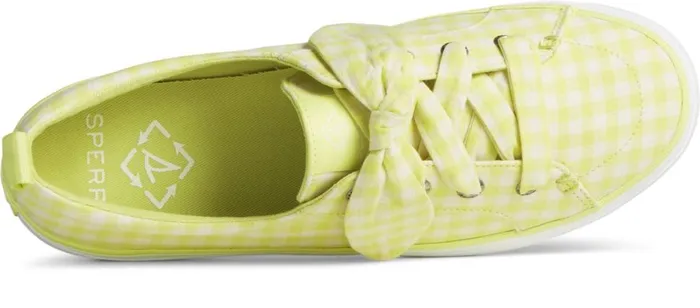 Women Crest Vibe Gingham Sneaker Lime Sperry Sneakers Women Crest Vibe Gingham Sneaker Lime Sperry Sneakers
