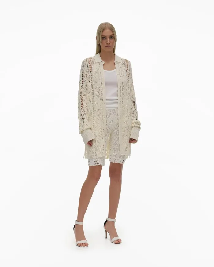 Women Crochet Short Plaster Helmut Lang Shorts