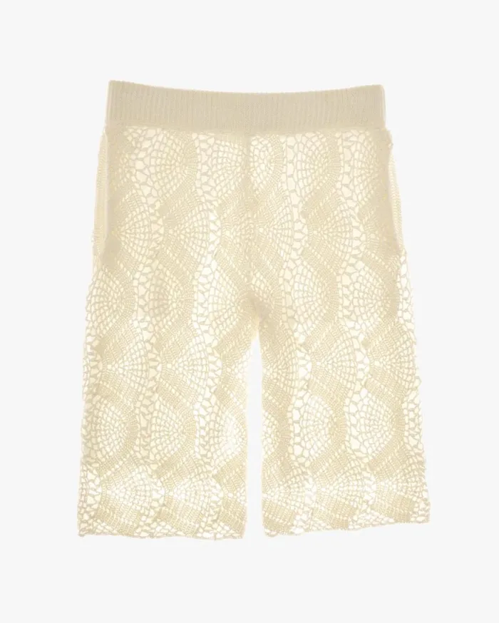 Women Crochet Short Plaster Helmut Lang Shorts