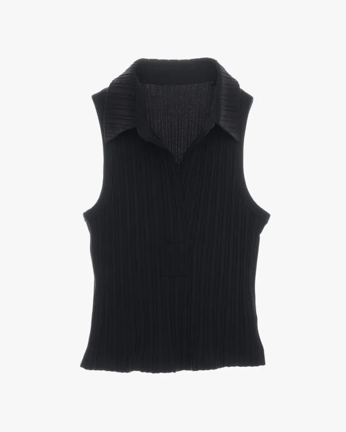 Women Cropped Polo Black Helmut Lang Tops