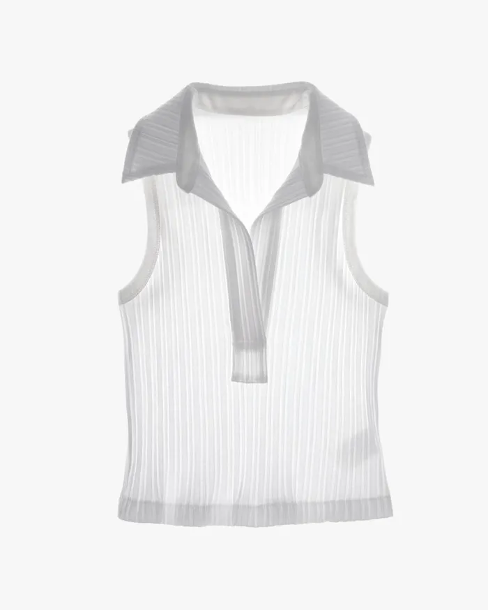 Women Cropped Polo White Helmut Lang Tops