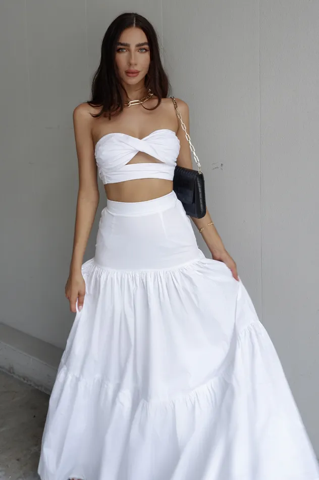 Women Crops Runaway The Label Ayla Top White Women Crops Runaway The Label Ayla Top White