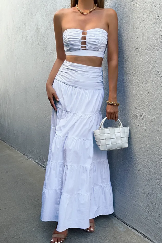 Women Crops Runaway The Label TAHOE TOP White