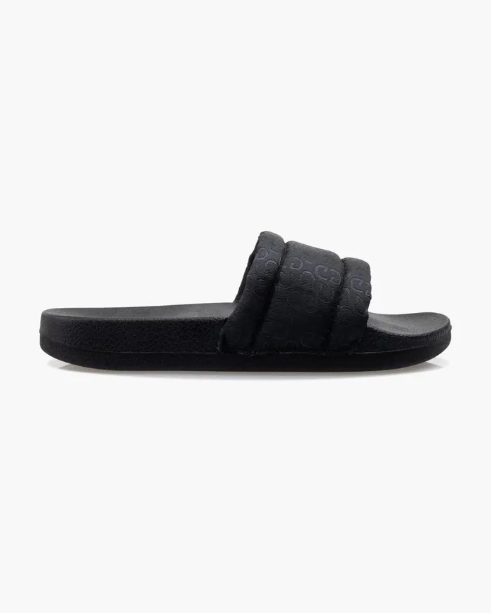 Women Cruyff Slides Aqua Copa Jacquard Black