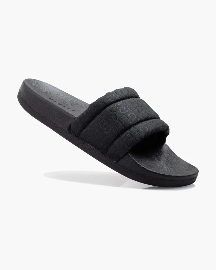 Women Cruyff Slides Aqua Copa Jacquard Black Women Cruyff Slides Aqua Copa Jacquard Black
