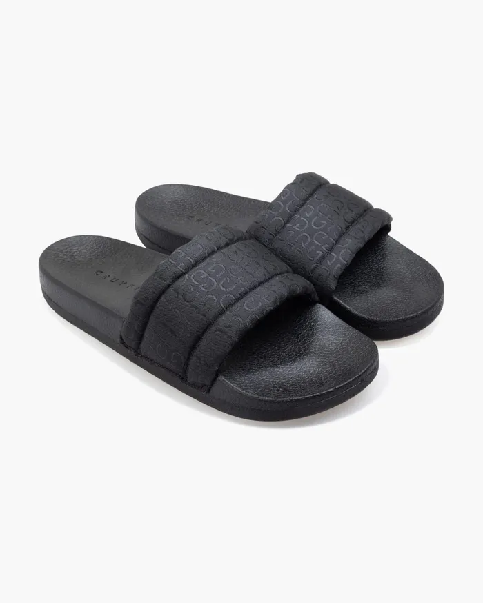 Women Cruyff Slides Aqua Copa Jacquard Black Women Cruyff Slides Aqua Copa Jacquard Black