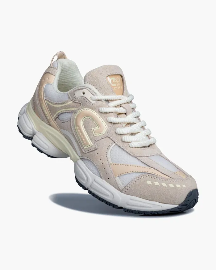 Women Cruyff Sneakers Marato Runner SuedeMesh Crme Women Cruyff Sneakers Marato Runner SuedeMesh Crme