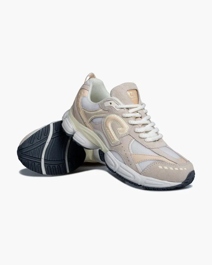 Women Cruyff Sneakers Marato Runner SuedeMesh Crme Women Cruyff Sneakers Marato Runner SuedeMesh Crme