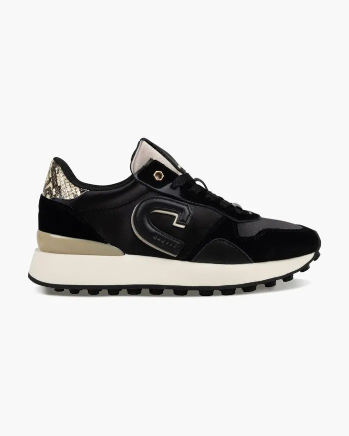 Women Cruyff Sneakers Park RunnerSatinVelvet Blackgold