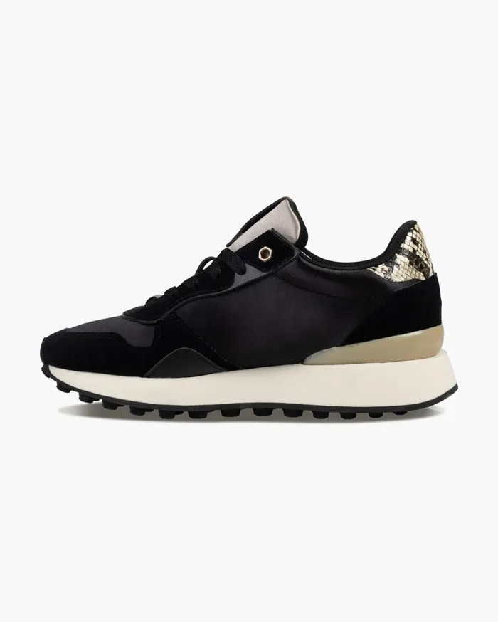 Women Cruyff Sneakers Park RunnerSatinVelvet Blackgold Women Cruyff Sneakers Park RunnerSatinVelvet Blackgold