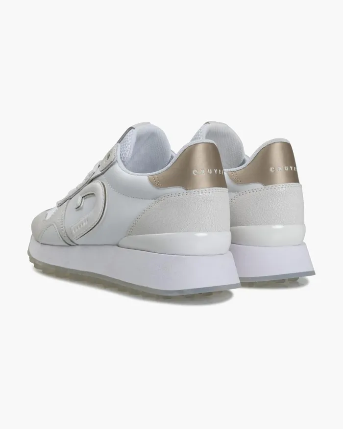 Women Cruyff Sneakers Park RunnerSuede Whitegold Women Cruyff Sneakers Park RunnerSuede Whitegold
