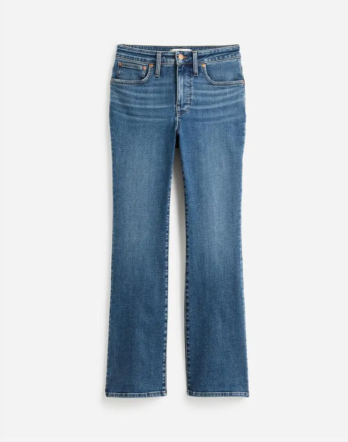 Women Curvy Kick Out Crop Jeans In Lenoir Wash Lenoir Wash Madewell Jeans