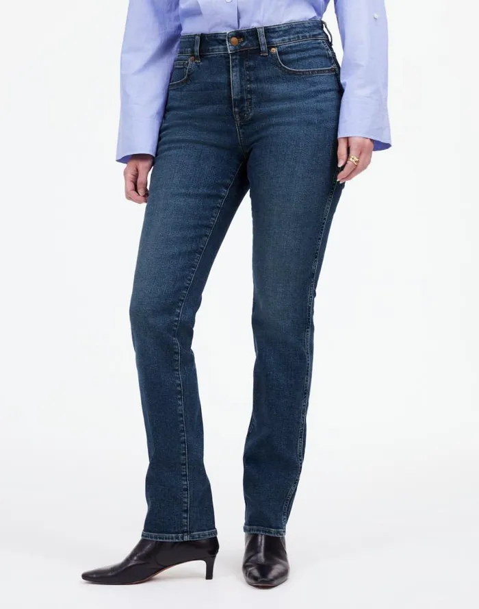 Women Curvy Stovepipe Jeans Deming Wash Madewell Jeans