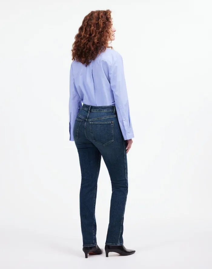 Women Curvy Stovepipe Jeans Deming Wash Madewell Jeans