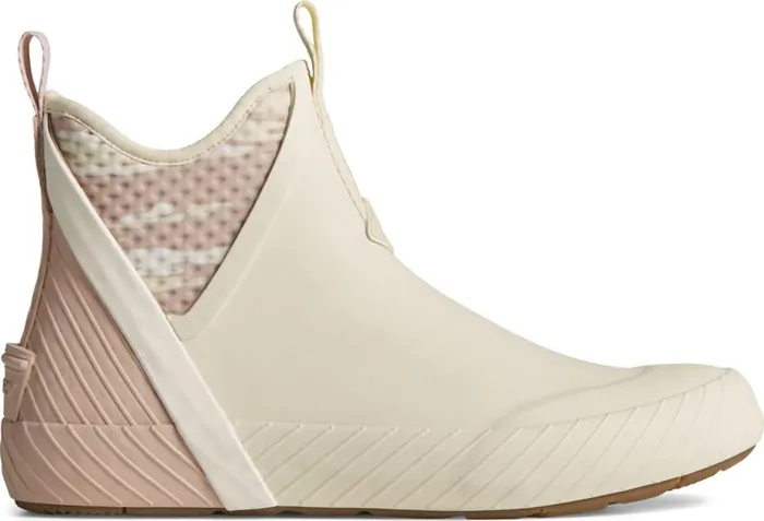 Women Cutwater Deck Boot Cream Sperry Boat Shoes