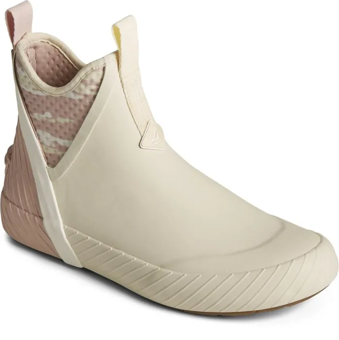 Women Cutwater Deck Boot Cream Sperry Boat Shoes
