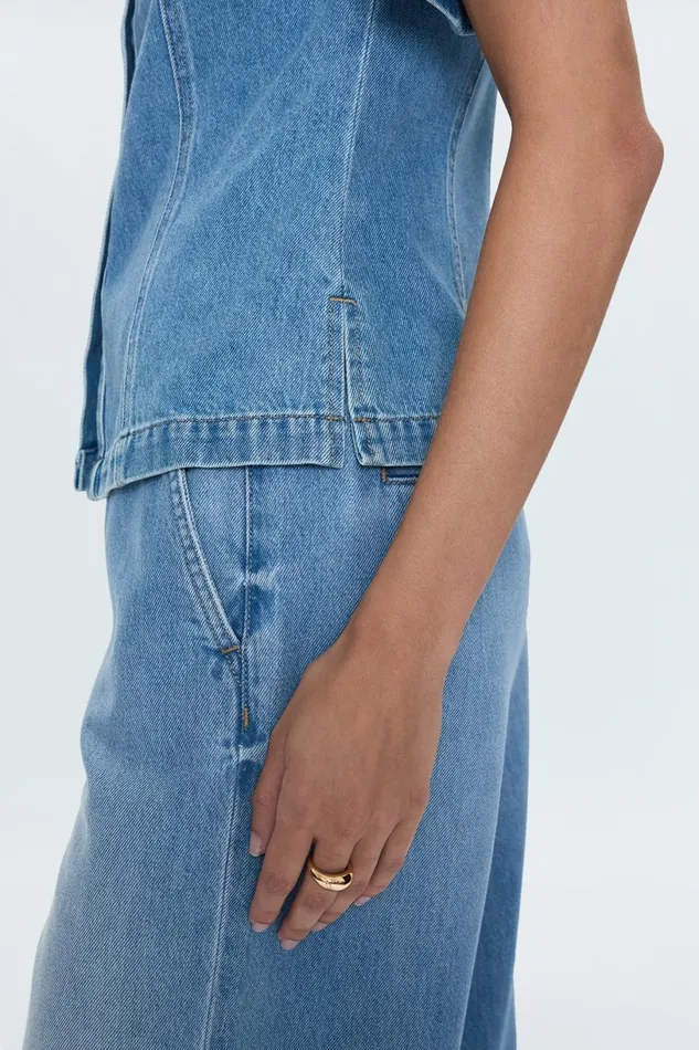 Women Cyndi Denim Shirt 8211 Palo Alto Pistola Denim Tops