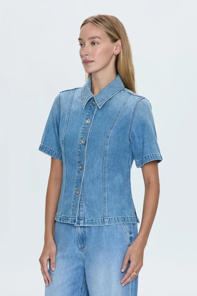 Women Cyndi Denim Shirt 8211 Palo Alto Pistola Denim Tops