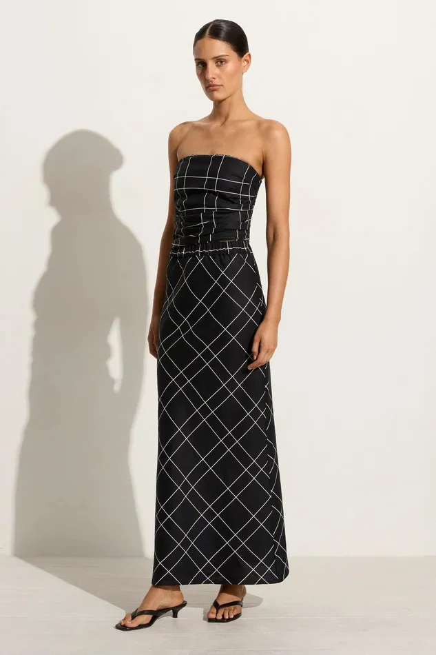 Women Dalicenca Skirt Letizia Check Black 8211 Final Sale Faithfull The Brand Skirts and Shorts